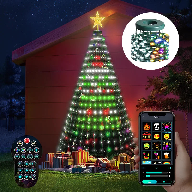 Guirlande lumineuse intelligente 2.1m RGBIC Bluetooth