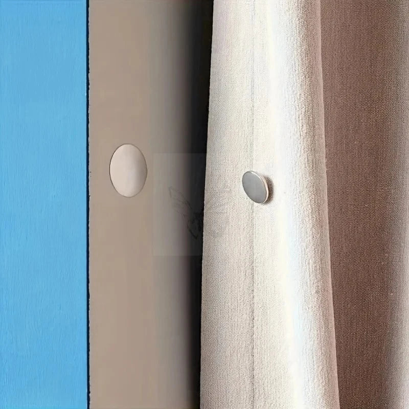 boucle magnétique moderne argentée adhésive 2cm 3cm 5paires facile chambre salon