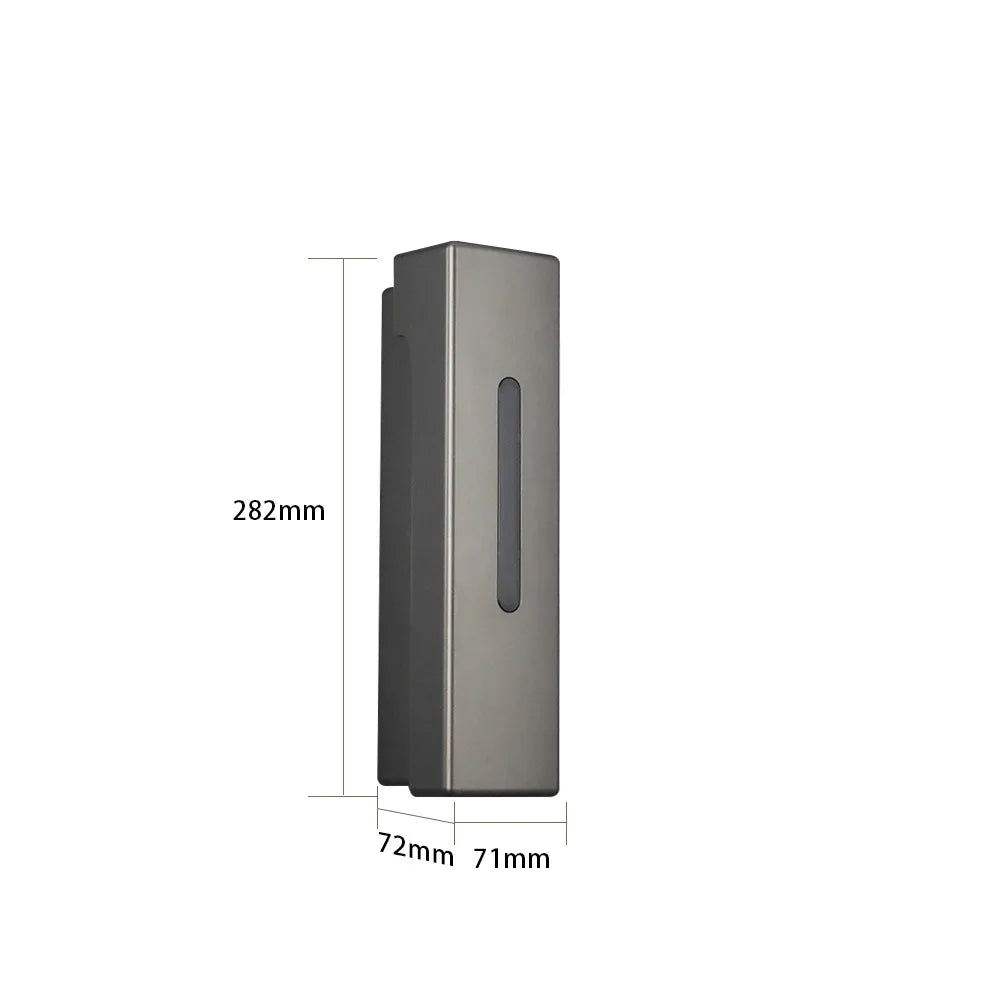 distributeur savon liquide moderne noir blanc adhésif sans perçage grande capacité minimaliste opaques