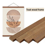 cadre magnétique bois affiches imprimées teck noir moderne minimaliste 21cm 30cm 40cm 50cm