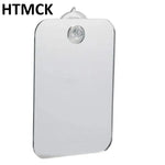 miroir moderne ventouse argenté portable transparent rasage pouces utilitaire
