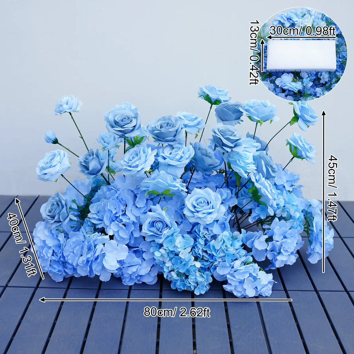 arche fleurs roses blanches decoration mariage exterieur classique 2mètres soie artificielle