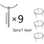 supports plantes pots fleurs treillis anneaux circulaires jardin decoration verticale horizontal roses orchidées SUNAROUD