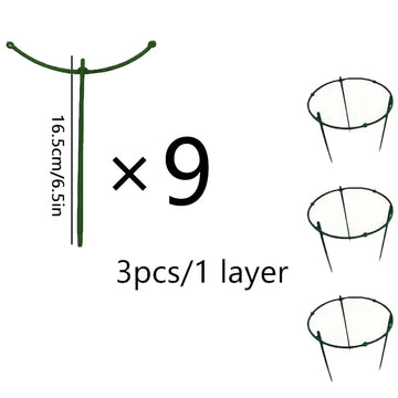 supports plantes pots fleurs treillis anneaux circulaires jardin decoration verticale horizontal roses orchidées SUNAROUD