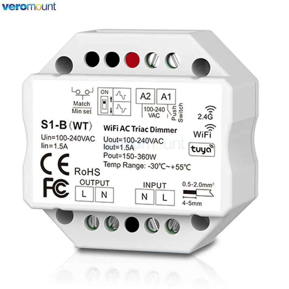 intelligent wifi interrupteur lumière blanc moderne minimaliste fixe led tactile rotatif
