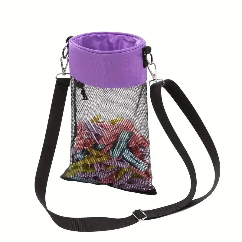 sac rangement pinces linge oxford polyester multiusage ovale réutilisable wardrobe opaque maille