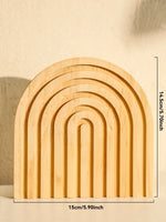 décoration moderne arc bois naturel géométrique minimaliste chambre salon ornement
