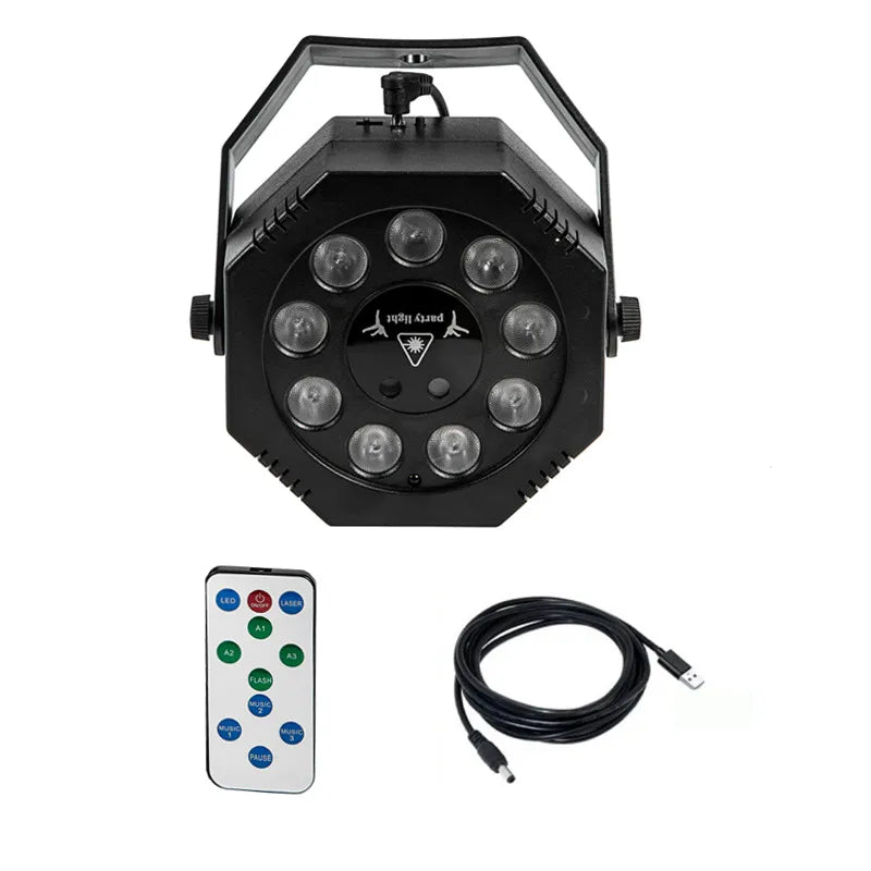 projecteur laser led leds 72 motifs rouge vert décoration moderne compact