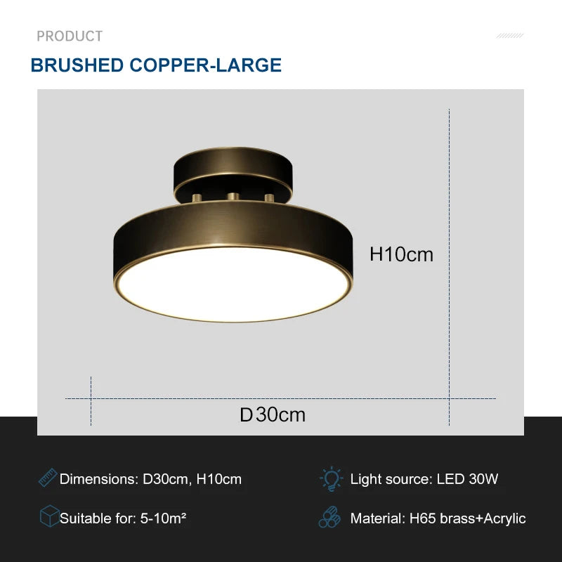 lampe moderne or noir minimaliste 15cm 20cm 30cm led warm light