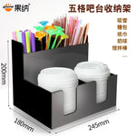 porte couverts moderne adhésifs noir rangement cuisine contemporain fixations visibles
