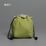 sac thé coton réutilisable bleu gris vert marron beige rouge rose noir imprimé chinois
