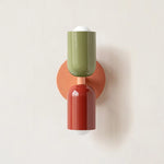 applique murale moderne led vert rouge beige noir éclairage quotidien minimaliste fixée mur