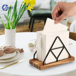porte serviettes moderne noir blanc papillon papier opacité décoratif tiroir rangement organisateur table manger