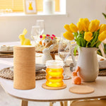coasters bois marron clair texture naturelle moderne rustique décoration table