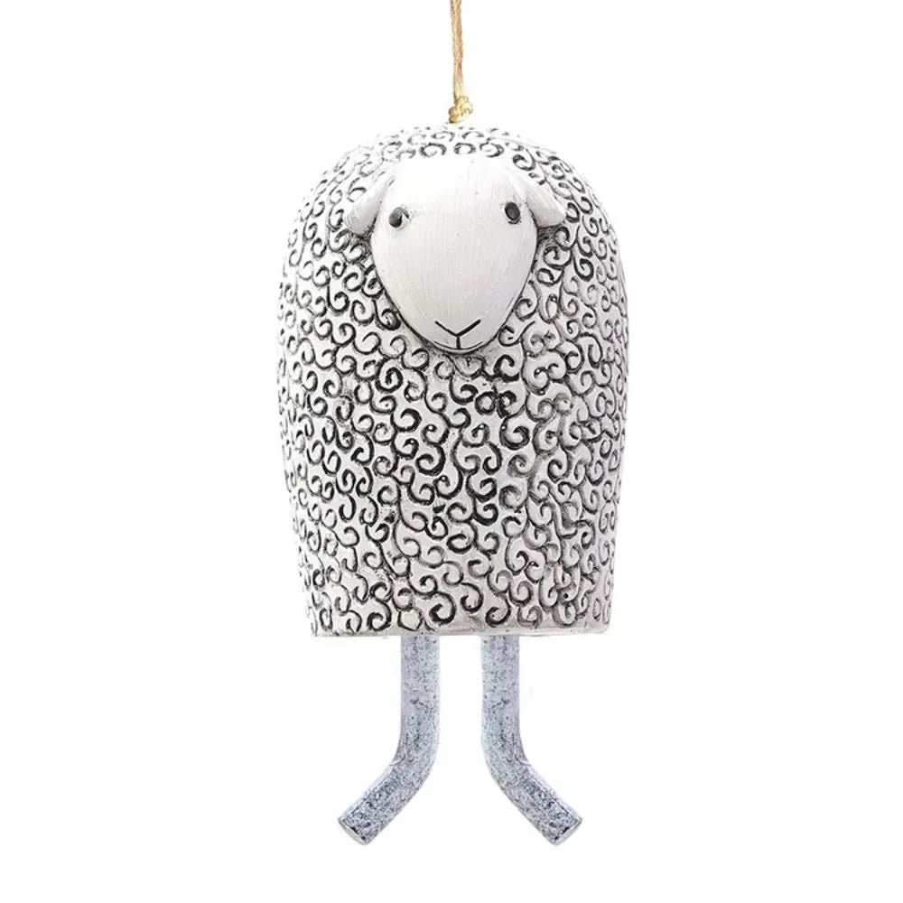 cloches décoratives animaux ours renard hibou motifs poils plumes artisanal extérieur