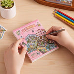 sticker book colorful urban illustrations children cartoon characters paper stickers included