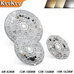 plaque led circulaire 14w 108mm haute luminosité argentée sans pilote tech