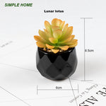 plantes artificielles bonsaï vertes modernes pot poterie décoration intérieure extérieure jardin