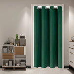 rideau porte uni opaque moderne beige noir vert foncé jaune polyester