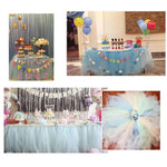 rubans tulle pailletés multicolores rose rouge vert bleu violet noir opaques festifs