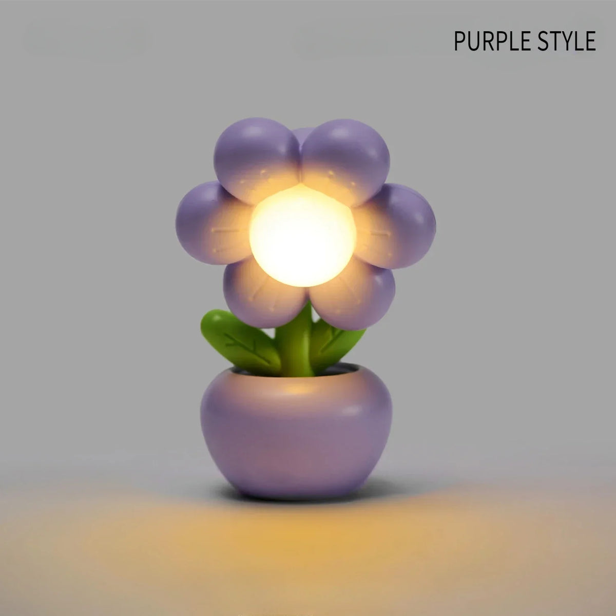 veilleuse led fleur rose verte violet moderne chambre enfant table basse ambiance tactile 3v