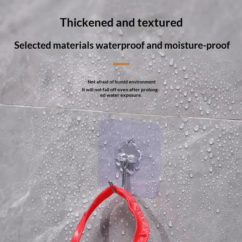 crochets muraux adhésifs transparents noirs modernes clés serviettes cuisine salle bain