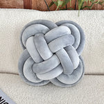 coussin noué moderne couleur crème blanc gris marron bleu turquoise or