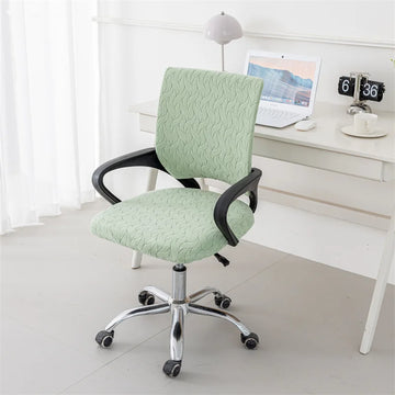 housses chaise vert pastel rayures ondulées élasthanne polyester élastique moderne étanche study