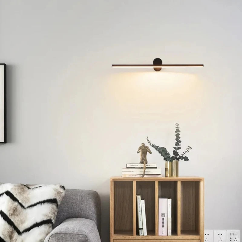 lampe murale moderne noire fixée mur led lisse 249 2000 lumens