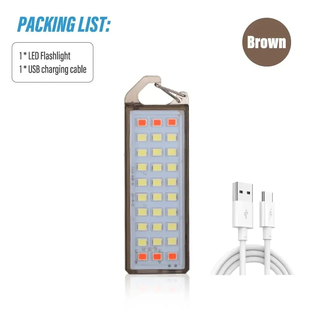 lampe poche rechargeable led portable clip noir cordon usb camping travail moderne