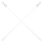 tige rideau blanc acrylique moderne 30cm drapery pull rod accessoire quincaillerie store