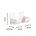 porte objets mural blanc réutilisable adhésif moderne minimaliste stockage rangement sacs petits objets