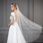 voile mariée blanc élégant classique transparent prom mariage festive romantique