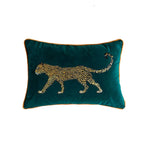 taies d'oreiller velours oiseau perroquet feuilles bleu foncé élégant non toxique polyester respectueux environnement