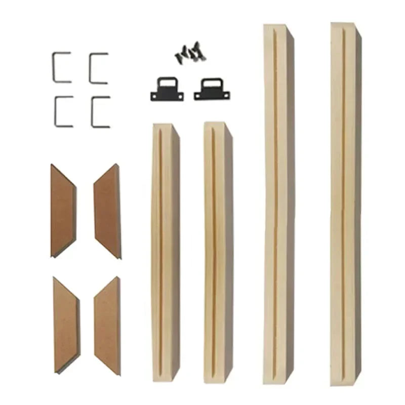 Cadre photo rectangle en bois gris foncé