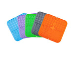 tapis nourriture silicone anti glisse anti etouffement bleu violet vert gris orange moderne slow