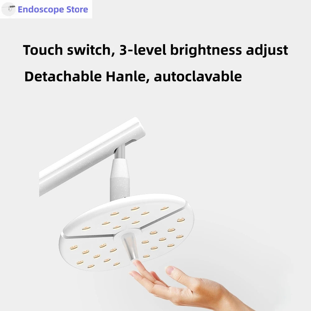 lampe moderne blanc haute luminosité interrupteur tactile réglage luminosité détachable trépied autoclavable