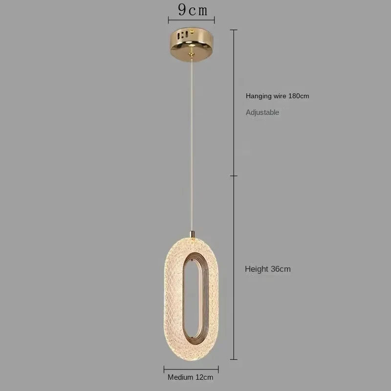 Lampe suspendue nordique or moderne translucide chambre salon éclairage décoration intérieure