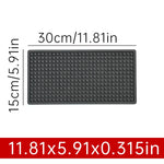 tapis bar noir perforé moderne antidérapant résistant chaleur drainage barista cocktail 45x30cm