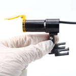 lampe torche led noire jaune intense clips moderne chargeur batterie