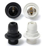 ampoule support socquette électrique noir blanc moderne rond lisse fixation anneaux pièces rechange