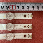 bandes lumineuses led blancs rectangulaires perforations modernes connecteurs électriques 80mm