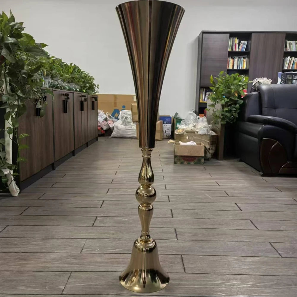 vase doré métal classique haut 100cm 65cm 75cm 90cm événement mariage