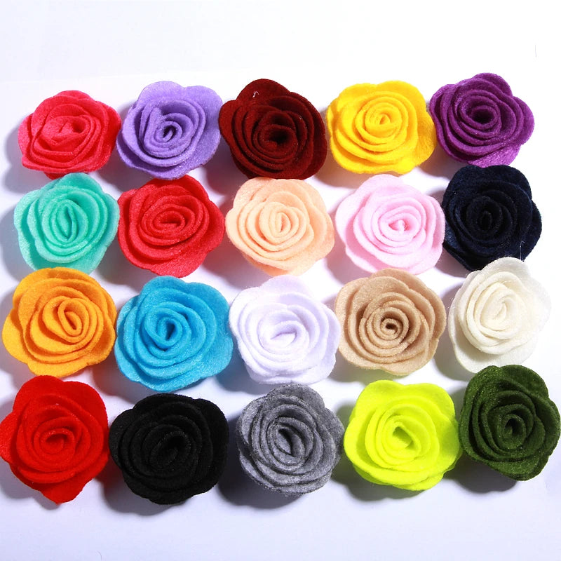 petites fleurs artificielles roses tissu velours décoration mariage fête maison