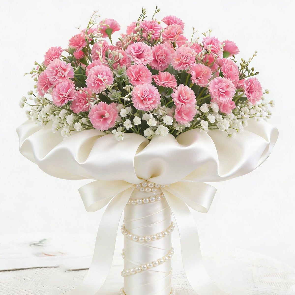 bouquet fleurs artificielles hortensia mariage rose blanc violet orangeintérieur décoration maison élégante