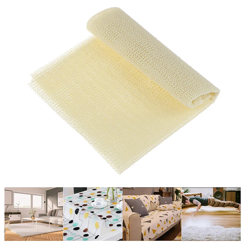 tapis antidérapant structure alvéolaire beige clair salle bain respectueux environnement