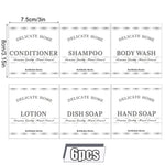 bouteilles shampooing après shampoing gel douche rechargeables transparentes marron noir blanches modernes pompes pression