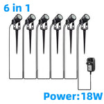 spots led paysagistes noirs modernes 12 tringle adaptableextérieur sécurité ip65 étanche