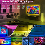 ruban led rgb multicolore moderne synchronisation musicale télécommande app bluetooth adaptable