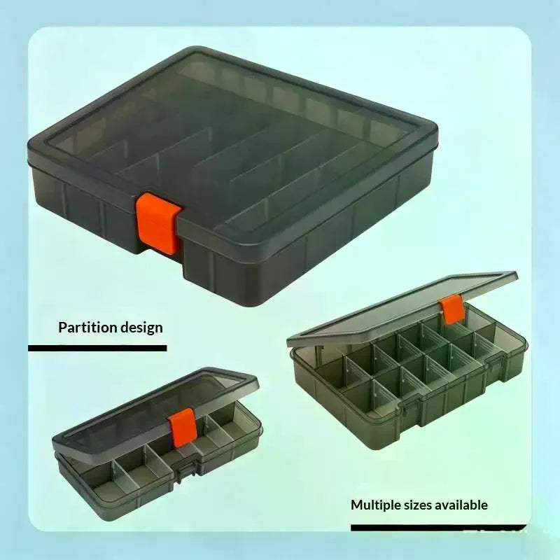 boîtes rangement détachables gris orange modernes compartiments outils bricolage maison organisation bijoux
